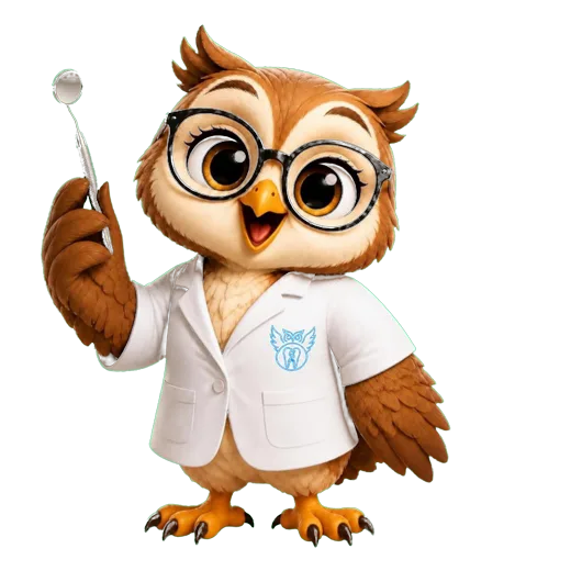 Perla Strip, la búho de Strip Dentistry