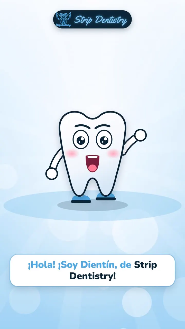 Dientín, el diente amigo de Strip Dentistry